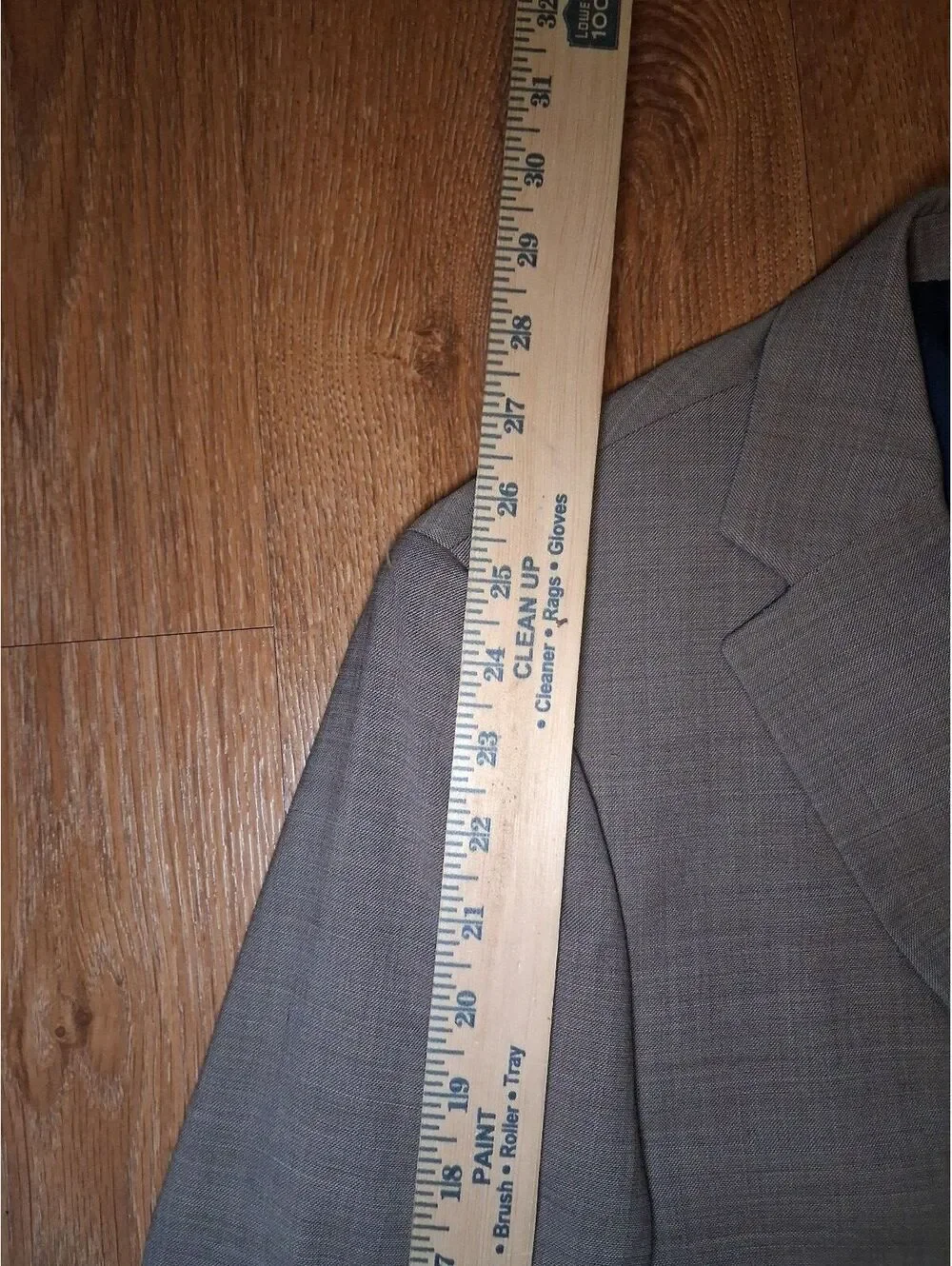 Tommy Hilfiger 2 Piece Suit Mens 40L 32x32 Beige Sharkskin